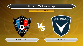Finland Veikkausliiga - Inter Turku vs AC Oulu